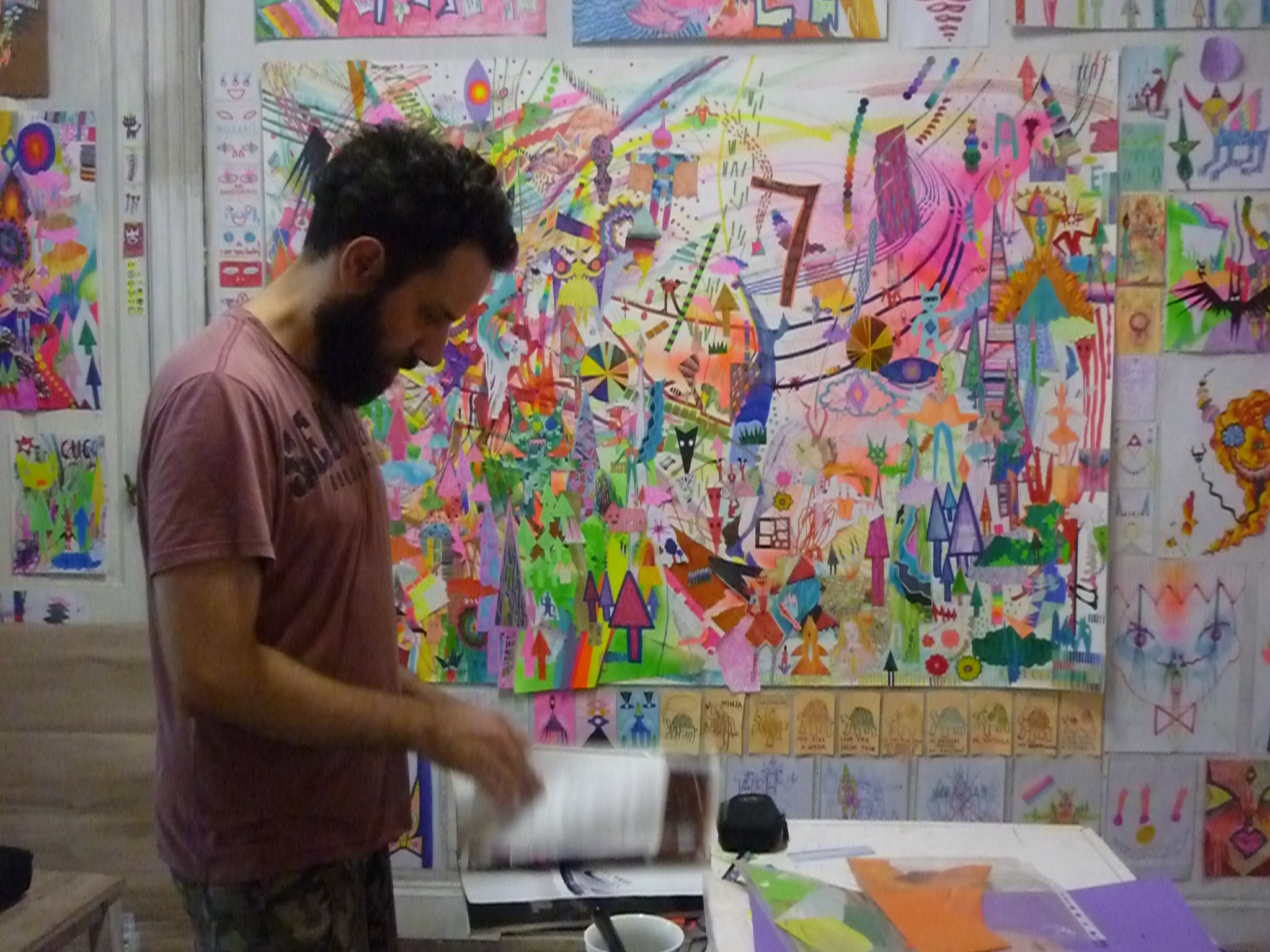 Diego De Aduriz en su taller